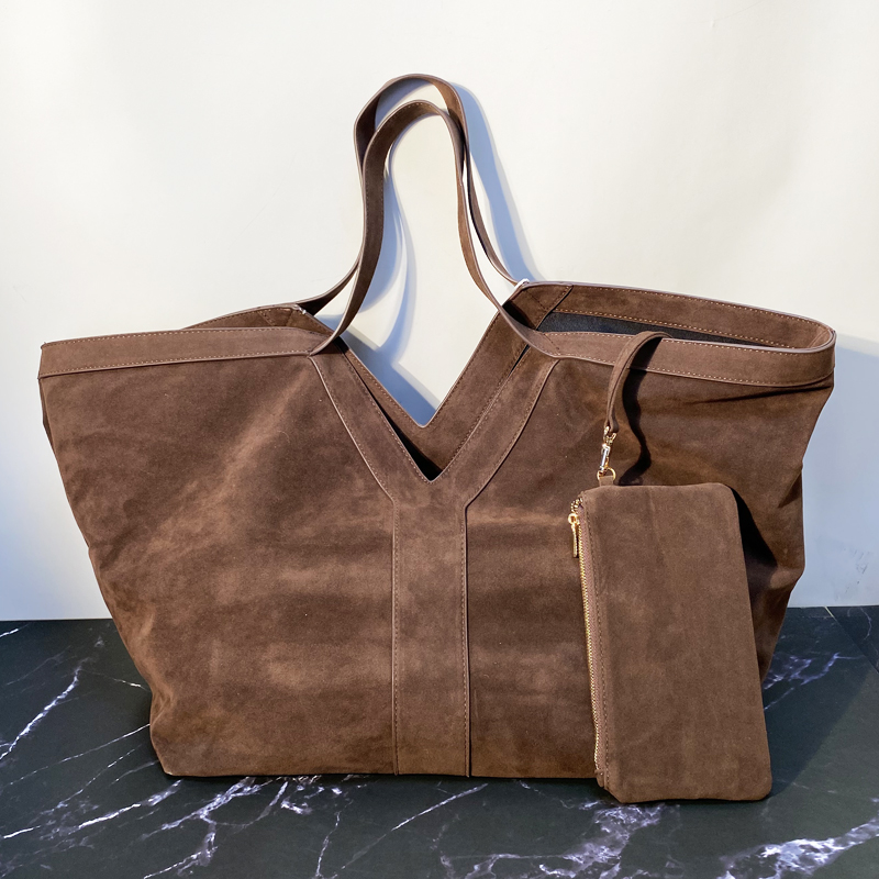 Luxury Bags 2026 - 여성용 빈티지 오버 사이즈 인조 스웨이드