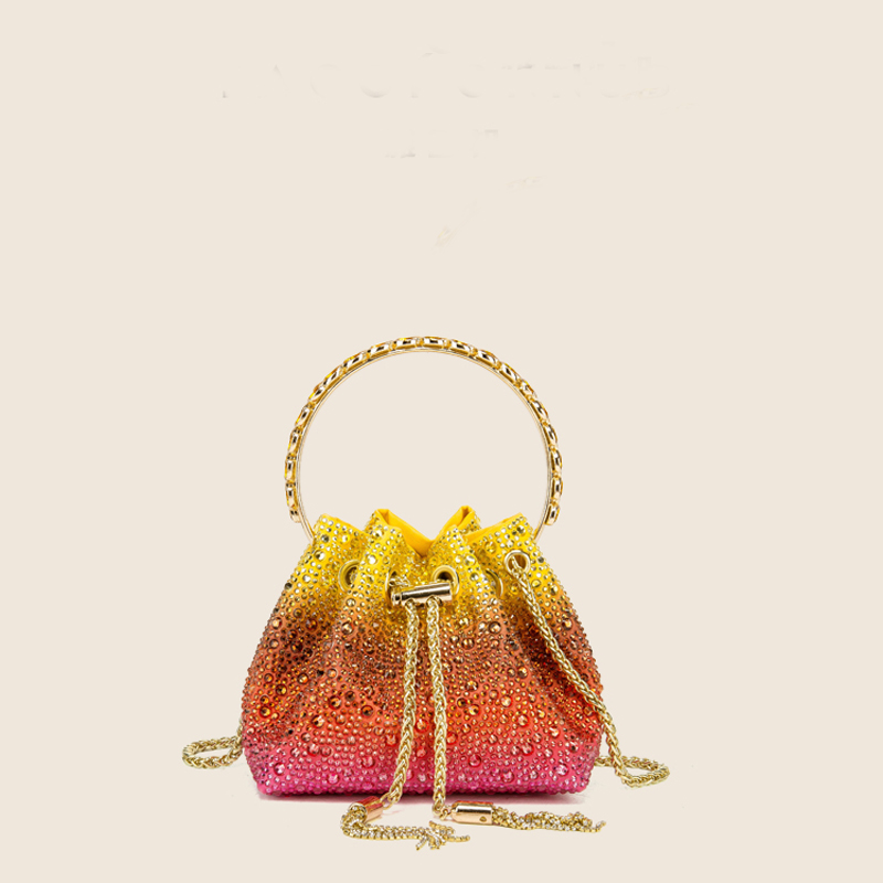 Luxury Bags Vendor - 핸들 라인스톤 이브닝 클러치 백 지갑과