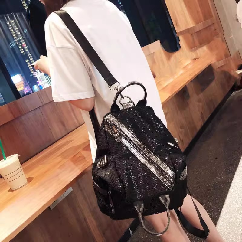 여성용 나일론 스팽글 백팩, 하이 퀄리티 숙녀 크로스바 - Luxury Bags For School 리뷰 및 가격