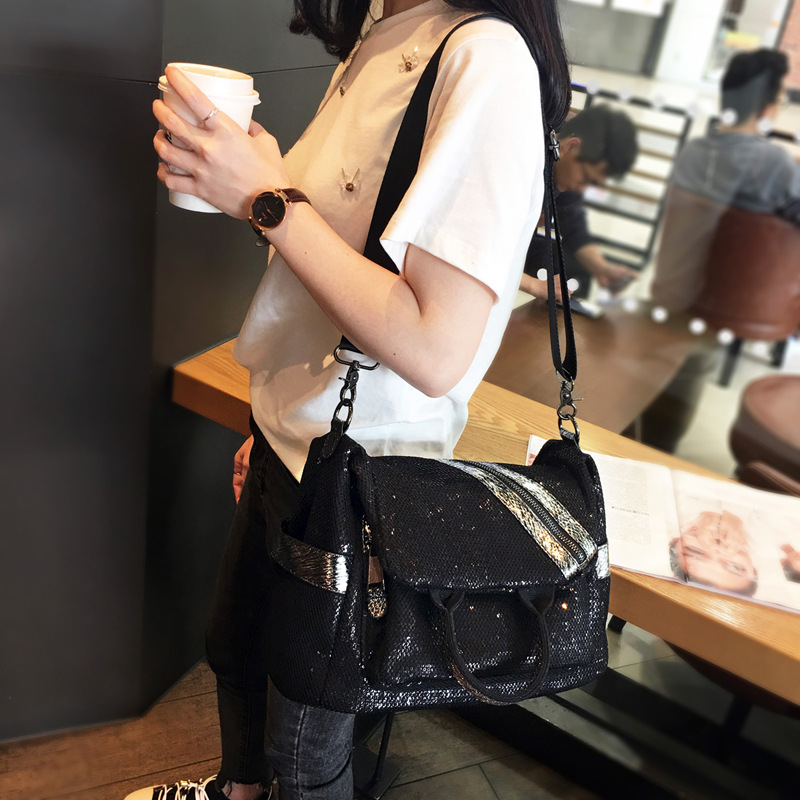 여성용 나일론 스팽글 백팩, 하이 퀄리티 숙녀 크로스바 - Luxury Bags For School 리뷰 및 가격
