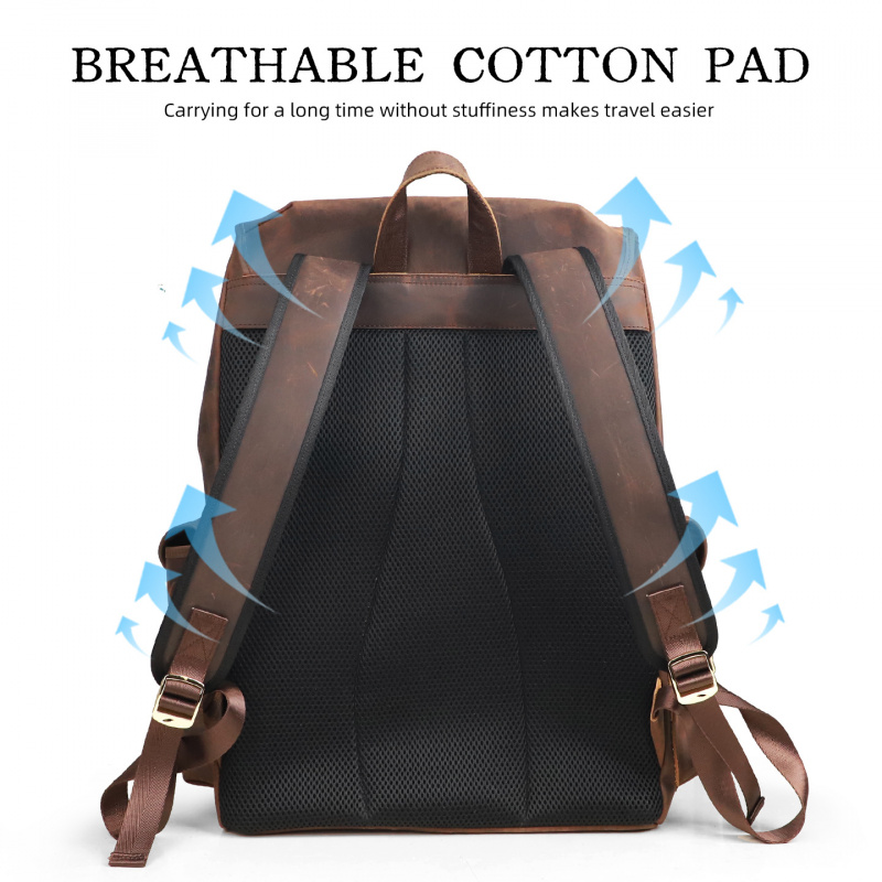 새로운 도착 가죽 배낭 럭셔리 남자 진짜 소 가죽 여행 - Luxury Bags For Men 리뷰 및 가격