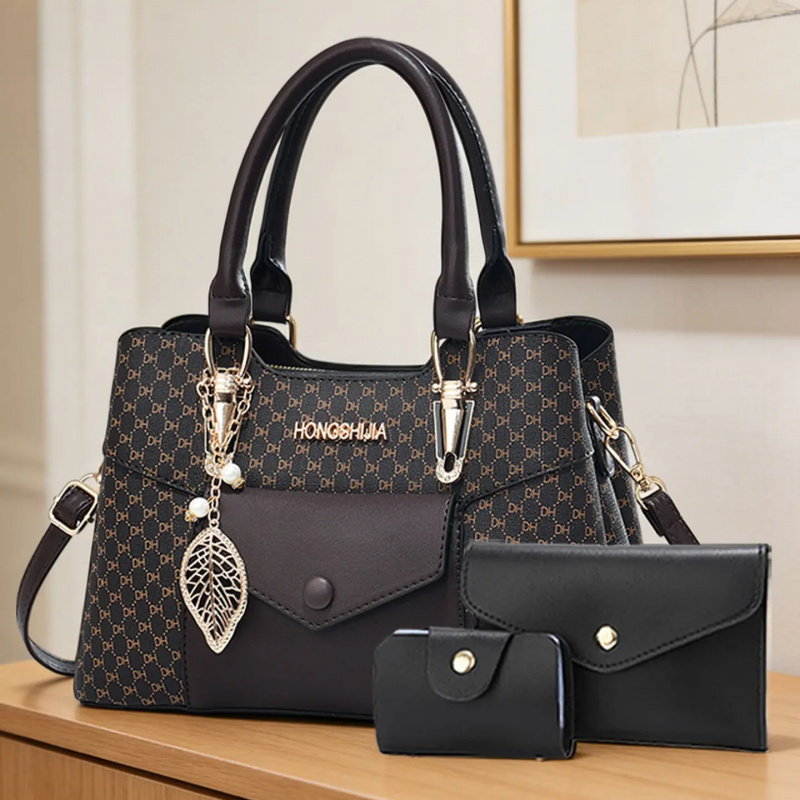 고급스러운 질감의 대용량 통근용 토트백, 컬러 블록 디 - Luxury Bags Tote 리뷰 및 가격