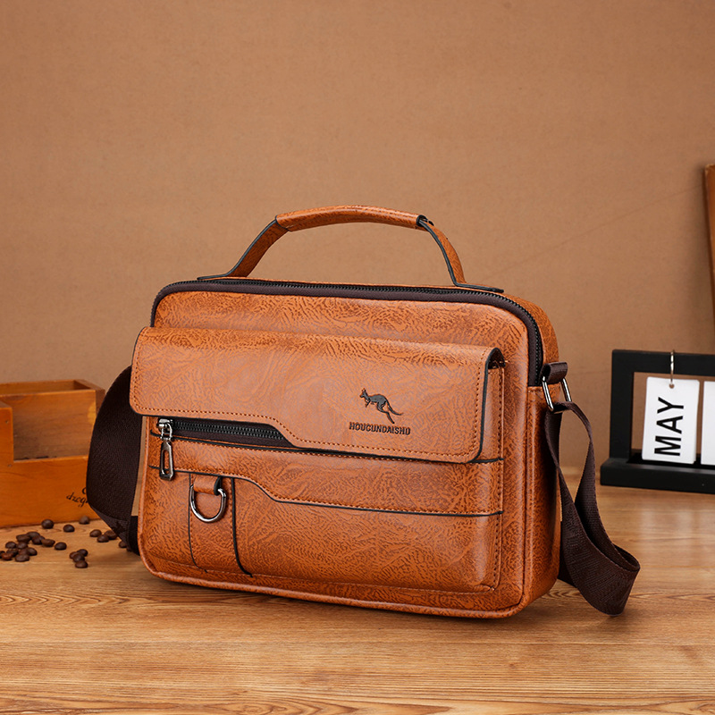 남성용 럭셔리 캥거루 브랜드 메신저 백, 가죽 캐주얼  - Luxury Bags For Men 리뷰 및 가격