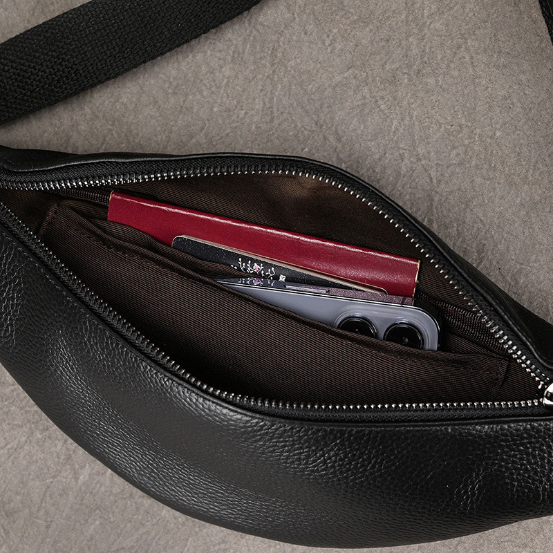 남성용 허리 가방 2024 정품 가죽 아웃도어 가죽 체 - Luxury Bags For Men 리뷰 및 가격