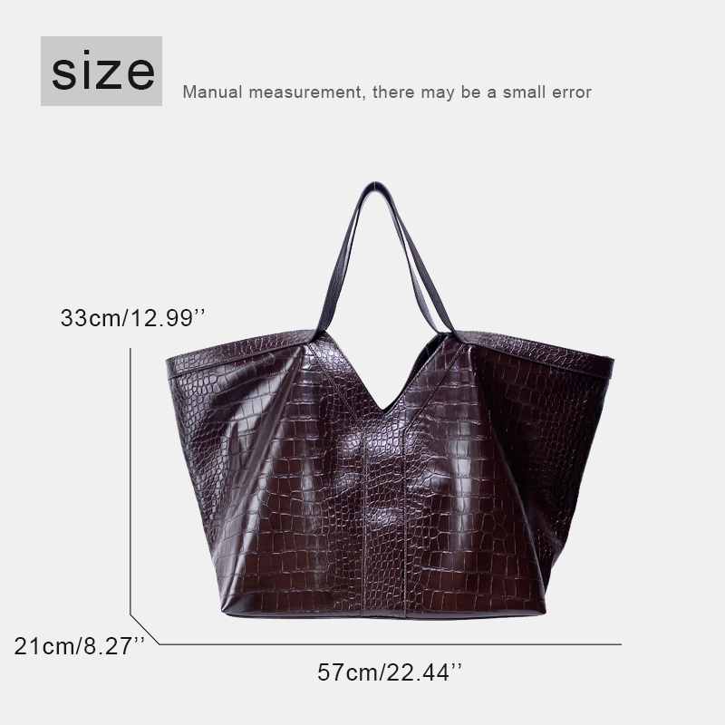 여성을위한 빈티지 대형 악어 패턴 토트 백 럭셔리 디자 - Luxury Bags 2026 리뷰 및 가격