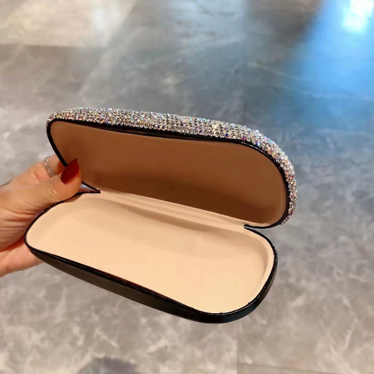 럭셔리 다이아몬드 선글라스 케이스, 여성 패션 반짝이  - Luxury Bags List 리뷰 및 가격