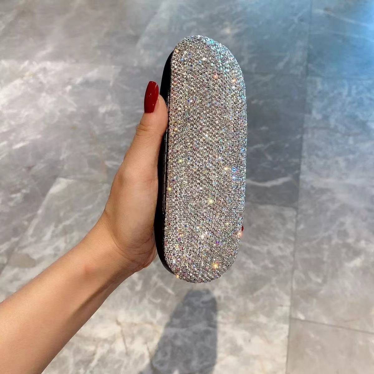럭셔리 다이아몬드 선글라스 케이스, 여성 패션 반짝이  - Luxury Bags List 리뷰 및 가격