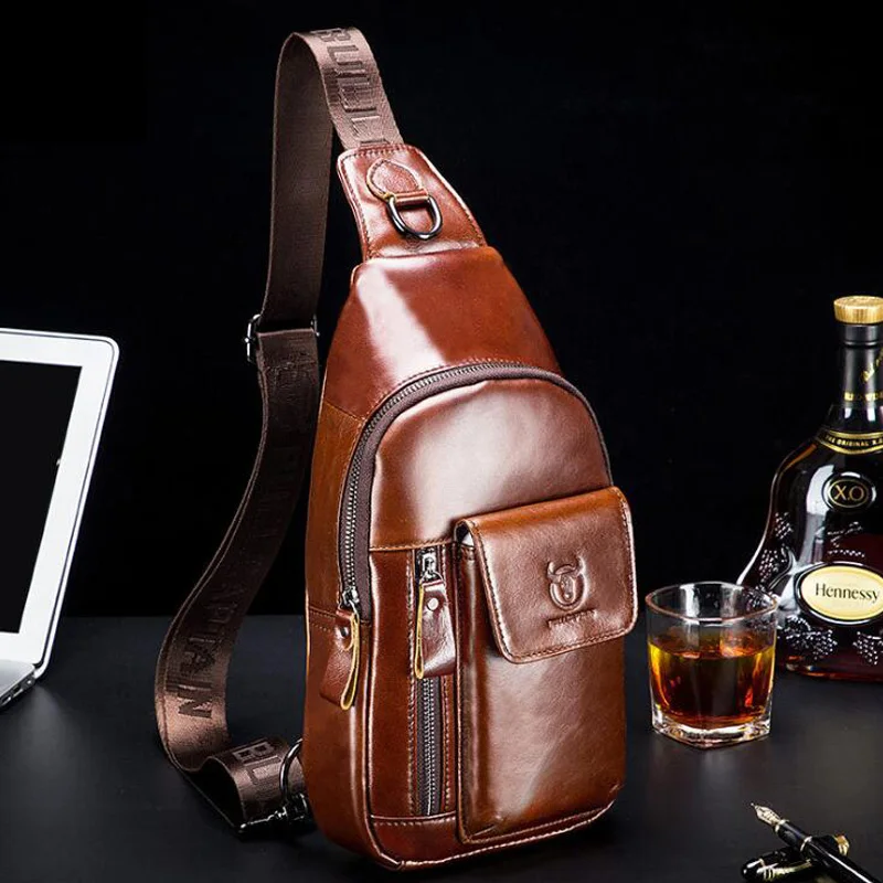 남성용 브랜드 프리미엄 100% 정품 가죽 가슴 가방  - Luxury Bags For Men Brands 리뷰 및 가격