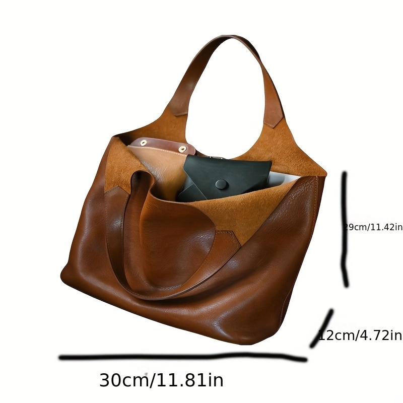 토트백, 넉넉한 사이즈의 부드러운 브라운 소재, 가벼운 - Luxury Bags Tote 리뷰 및 가격