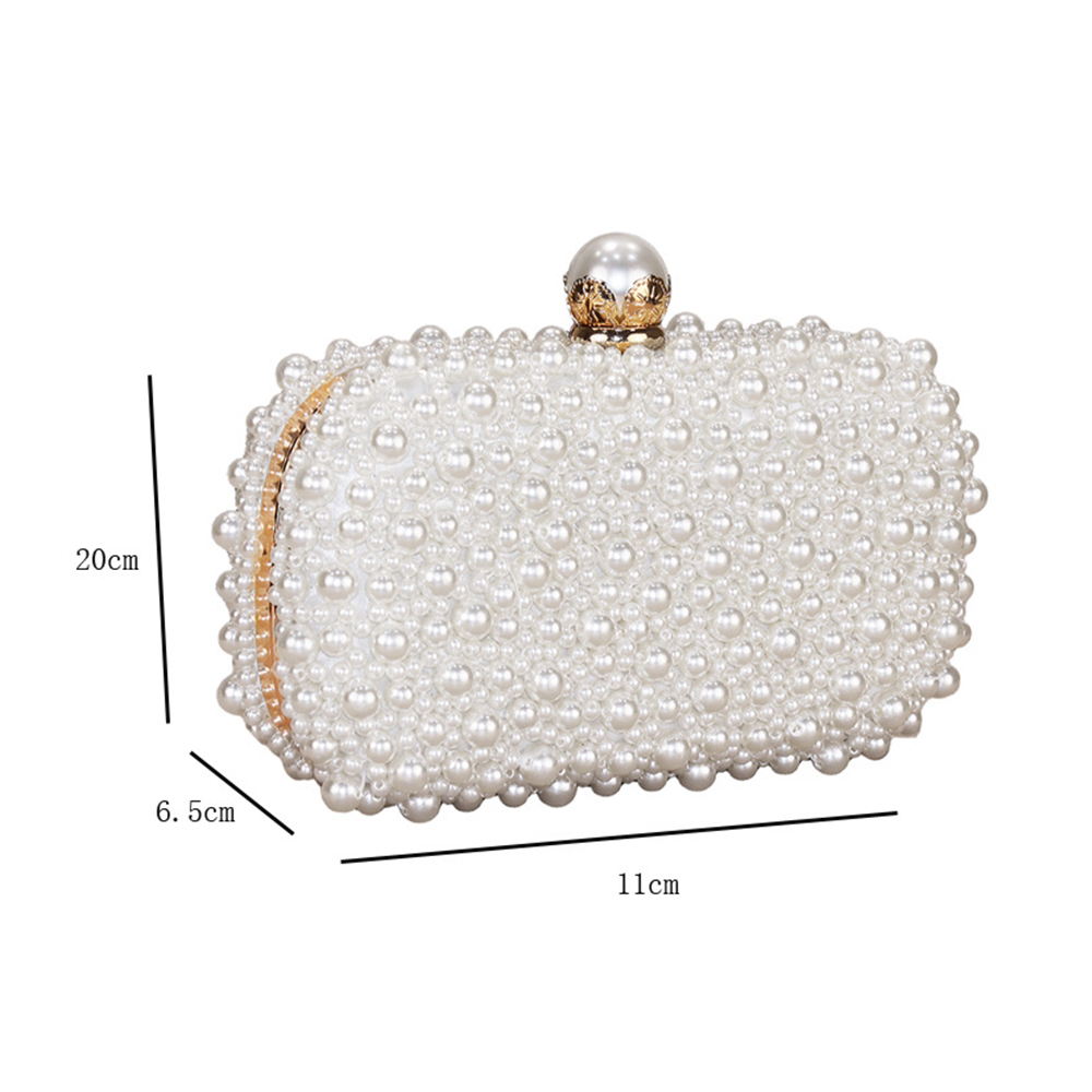 여성용 새로운 다용도 진주 디너백 패셔너블한 진주 핸드 - Luxury Bags White 리뷰 및 가격