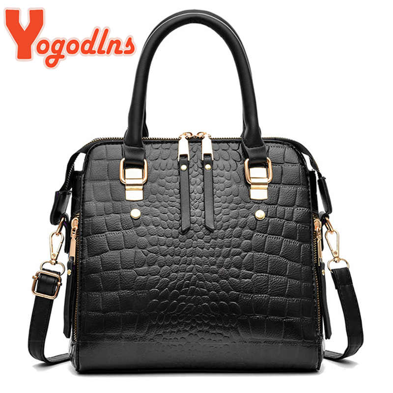 Yogodlns 럭셔리 악어 패턴 핸드백 여성 겨울 새 - Luxury Bags Sales 리뷰 및 가격
