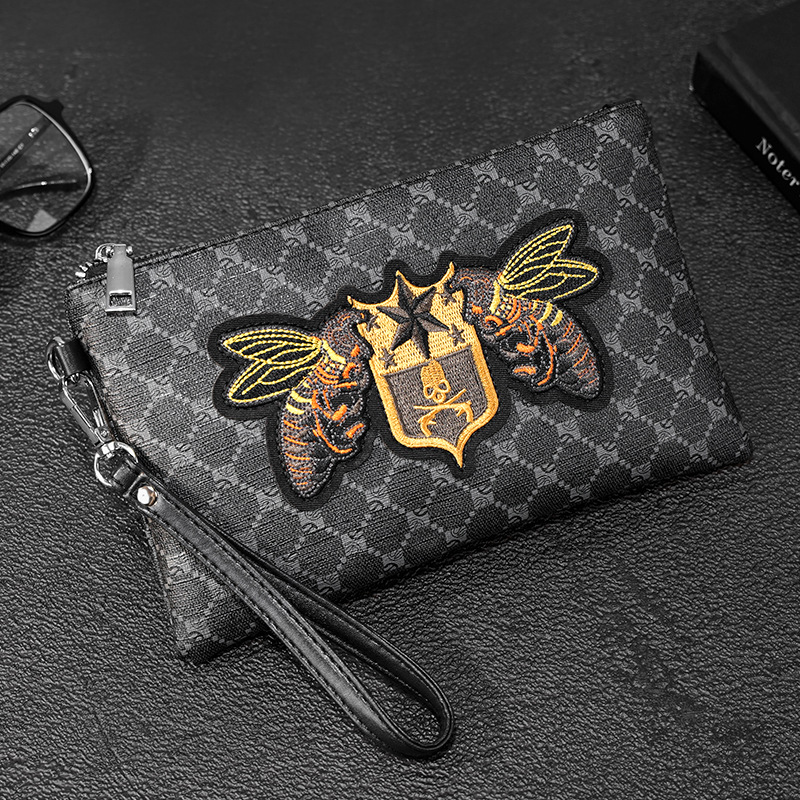 2026 패션 클러치 백 남성용 레트로 자수 꿀벌 클러 - Luxury Bags For Men Brands 리뷰 및 가격