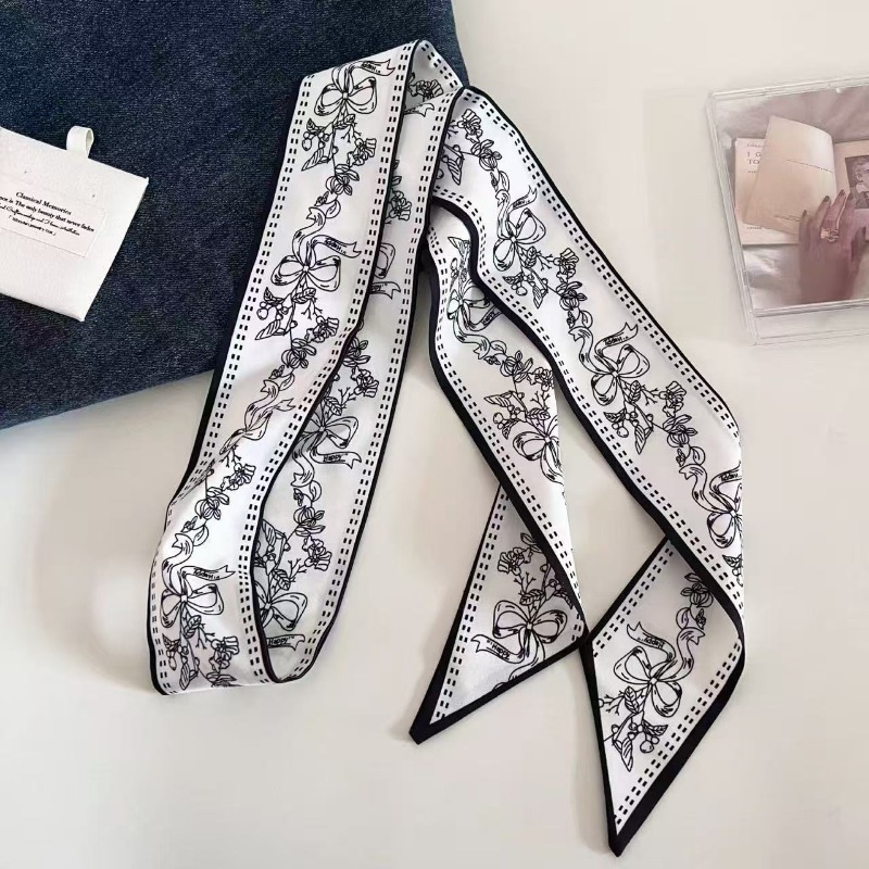 블랙 화이트 양면 페이즐리 롱 스카프 셔츠 넥 장식 헤 - Luxury Bags White 리뷰 및 가격