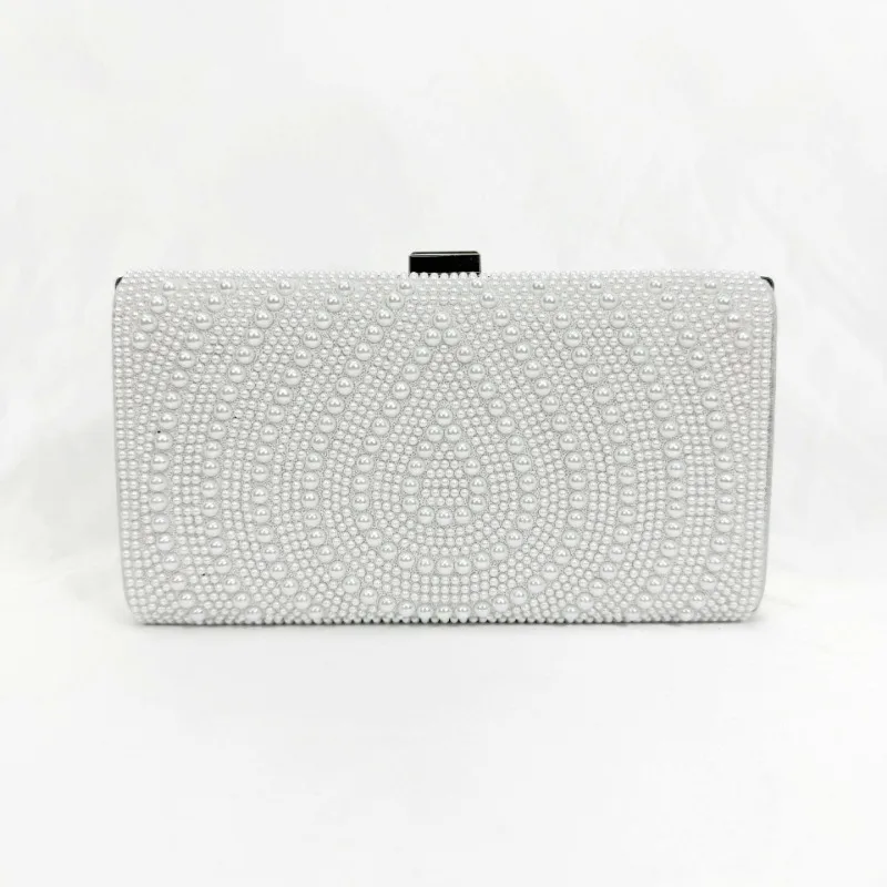 럭셔리 화이트 진주 클러치 백, 우아한 숙녀 정장 파티 - Luxury Bags White 리뷰 및 가격