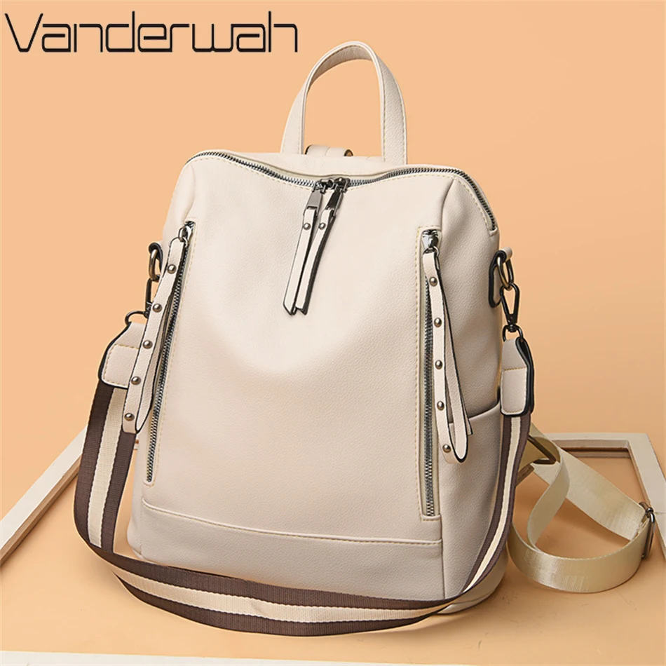 브랜드 럭셔리 배낭 부드러운 가죽 방수 배낭, 프레피  - Luxury Bags For School 리뷰 및 가격