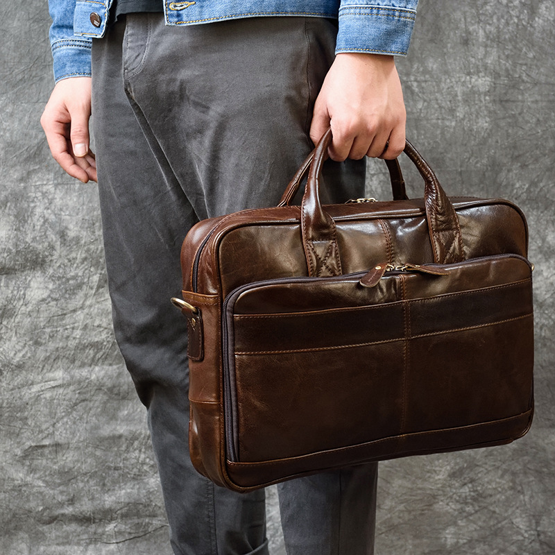남성용 럭셔리 정품 가죽 핸드백, 여행 서류 가방, 남 - Luxury Bags For Men 리뷰 및 가격