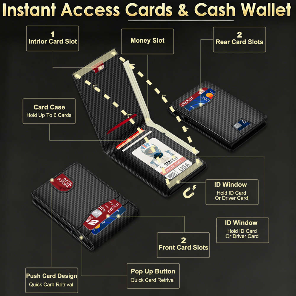 RFID 명품 브랜드 남성 지갑 신용 카드 홀더 미니멀 - Luxury Bags For Men Brands 리뷰 및 가격