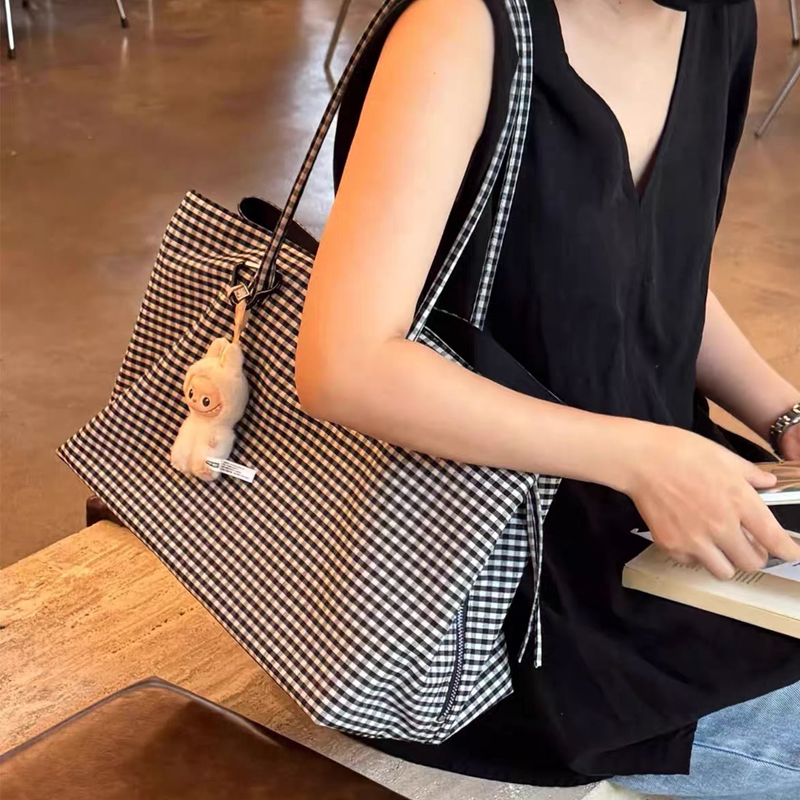 여성용 한국 캐주얼 격자 토트 백 럭셔리 디자이너 핸드 - Luxury Bags 2026 리뷰 및 가격