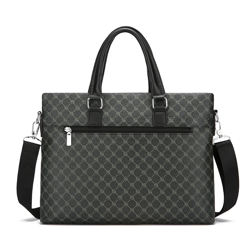 남성용 프린트 PU 가죽 비즈니스 서류 가방 핸드백 노 - Luxury Bags For Men 리뷰 및 가격
