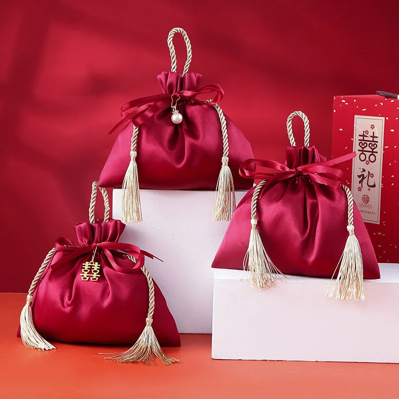 럭셔리 포장 드로스트링 벨벳 파우치 실크 선물 가방,  - Luxury Bags For School 리뷰 및 가격