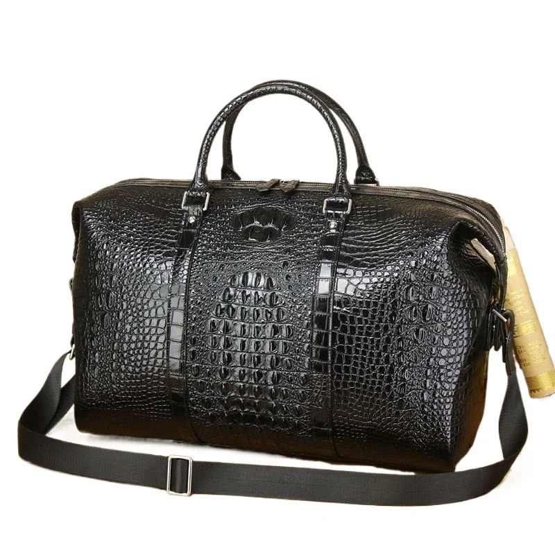2025 악어 패턴 암소 정품 ​​가죽 여행 가방 럭셔 - Luxury Bags For Men Brands 리뷰 및 가격