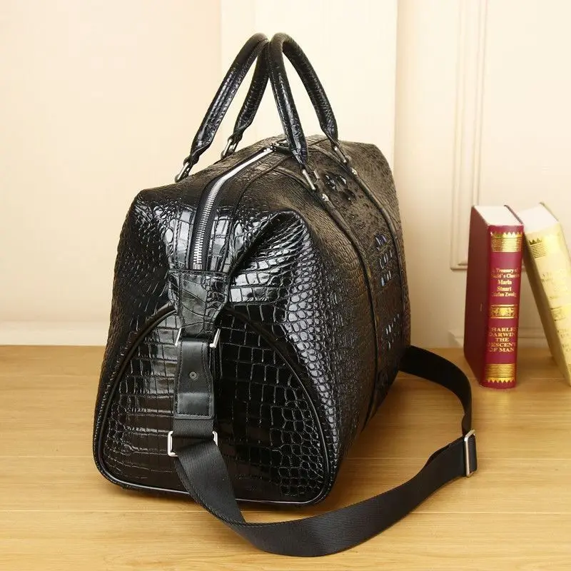 2025 악어 패턴 암소 정품 ​​가죽 여행 가방 럭셔 - Luxury Bags For Men Brands 리뷰 및 가격