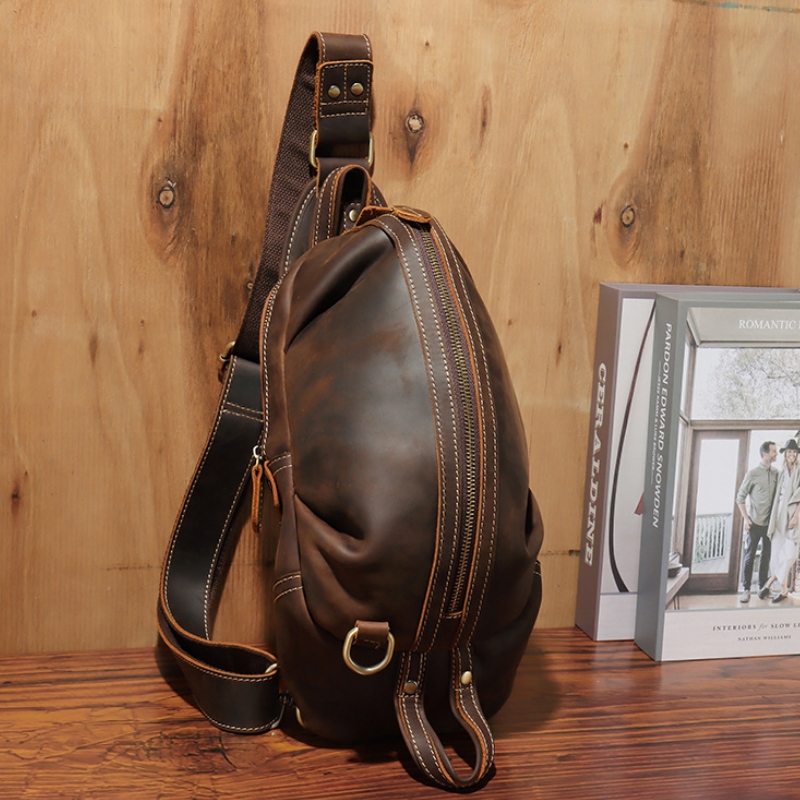 남성용 럭셔리 슬링 체스트 백, 진짜 가죽 다기능 숄더 - Luxury Bags For Men 리뷰 및 가격
