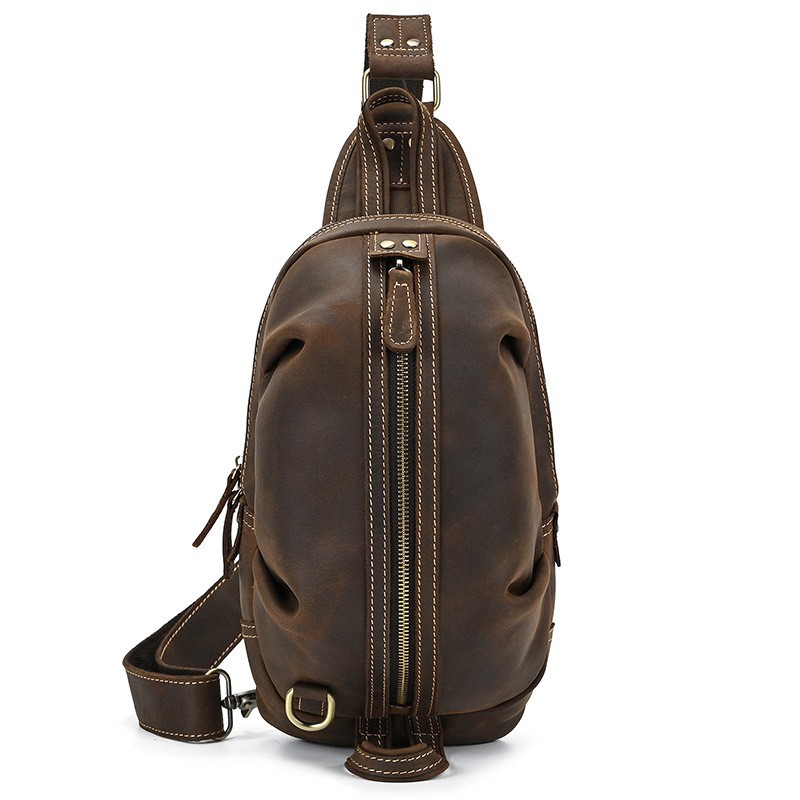 남성용 럭셔리 슬링 체스트 백, 진짜 가죽 다기능 숄더 - Luxury Bags For Men 리뷰 및 가격