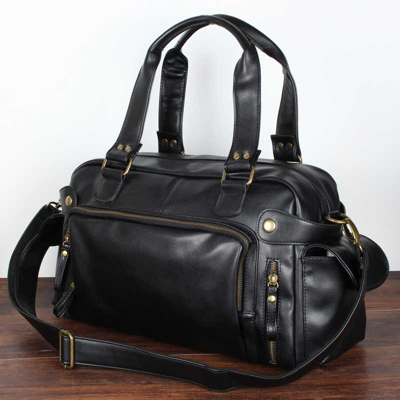 캐주얼 보스턴 핸드백 남성용 럭셔리 디자인 PU 가죽  - Luxury Bags For Men 리뷰 및 가격