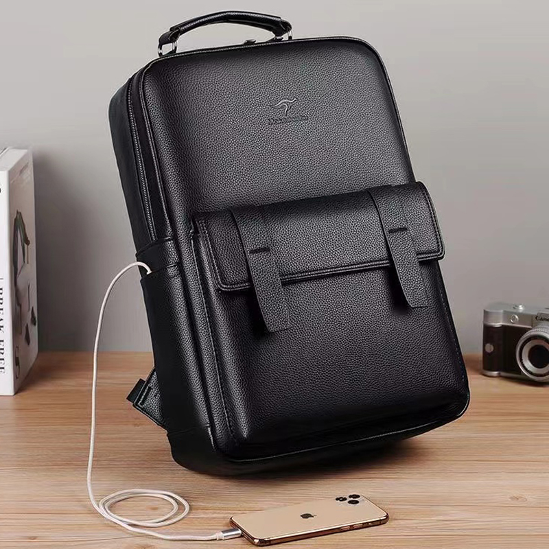 USB 인터페이스가 있는 남성용 고급 가죽 백팩, 다기 - Luxury Bags For Men 리뷰 및 가격