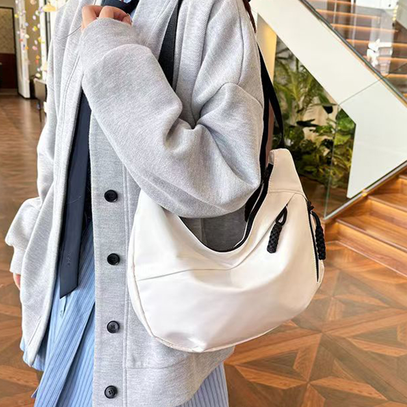 캐주얼 여성용 나일론 크로스바디 백, 대용량 호보 숄더 - Luxury Bags White 리뷰 및 가격