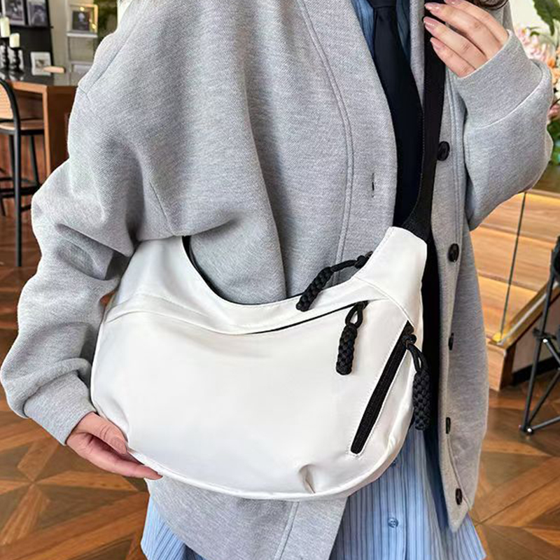 캐주얼 여성용 나일론 크로스바디 백, 대용량 호보 숄더 - Luxury Bags White 리뷰 및 가격